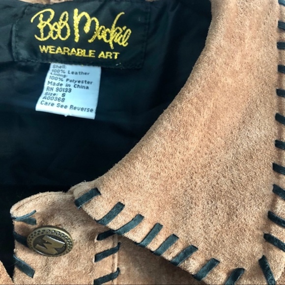 Vintage 90’s BOB MACKIE Suede Fringe Jacket - Picture 3 of 5